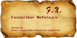 Feinsilber Nefelejcs névjegykártya